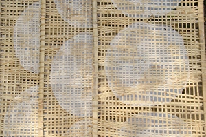 Images Dated 9th March 2012: Vietnam, Cu Chi, Lang Banh Trang. Ultra thin rice paper used in typical