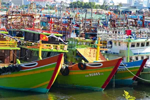 Prints of Vietnam. Danang fishing harbor Asia Prints: Vietnam. Danang fishing harbor