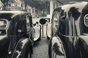 Vietnam, Hanoi, antique French Citroen Traction-Avant cars