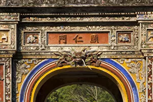 Vietnam Collection: Vietnam, Hue, Hue Imperial City, East Gate, Hien Nhon Gate detail