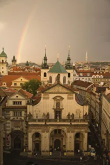 Images Dated 4th July 2007: View from 14th Century Old Town Bridge Tower, Karluv Most (Charles Bridge) Historical