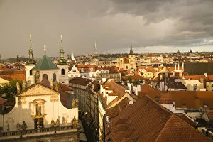 Images Dated 4th July 2007: View from 14th Century Old Town Bridge Tower, Karluv Most (Charles Bridge) Historical