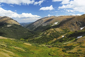 Tundra Prints: View from the Alpine Visitor Center, Rocky Mountain National Park, Colorado, USA