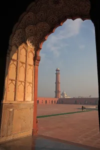 Sub Continent Prints: View from the arch of Badshahi Masjid, Lahore, Pakistan
