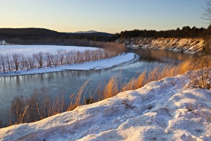 Great Outdoors Prints: The view from a bluff overlooking the Merrimack River in Canterbury, New Hampshire