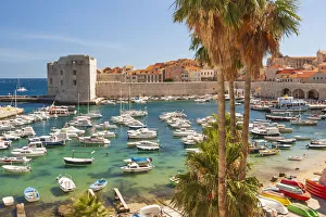 Images Dated 6th October 2021: View of boats in Old Port, Dalmatian Coast, Adriatic Sea, Croatia, Eastern Europe