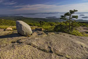 Frenchman Bay Prints: View from Cadillac Mountain looking down onto Frenchman Bay in Acadia National Park