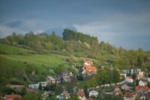 Images Dated 8th May 2004: view from castle, Czech Republic, Ceske Krumlov, World Heritage Site