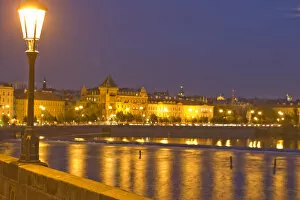 Images Dated 14th September 2005: view from Charles Bridge towards Old Town side, Prague, Czech Republic
