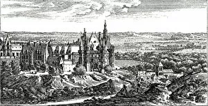 View of Chateau de Gaillon, Normandie. 1658. Engraving. Copyright: AAA Collection