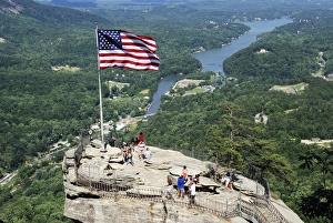 Active Prints: View of Chimney Rock and Lake Lure from the Opera Box