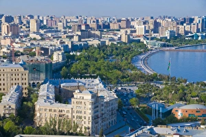 Images Dated 28th May 2010: View over coast of Baku, Baku Bay, Azerbaijan