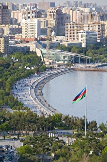 Images Dated 28th May 2010: View over coast of Baku, Baku Bay, Azerbaijan