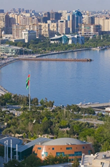 Images Dated 28th May 2010: View over coast of Baku, Baku Bay, Azerbaijan