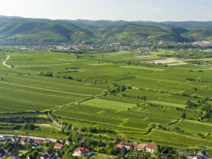 Images Dated 2021 April: View towards the Danube from Gottweig Abbey, a UNESCO World Heritage Site, Wachau