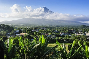 Majestic Prints: View from the Daraga church over volacano Mount Mayon, Legaspi, Southern Luzon