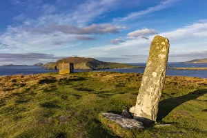 Dingle Prints: View of the Devils Horn and the Blasket Islands from Dunmore Head the westernmost