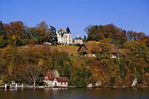 Images Dated 3rd November 2005: View of estate of the owner of Heineken Beer, from sightseeing boat, Lake Lucerne