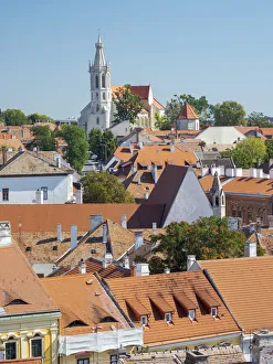 Images Dated 30th March 2021: View from Firewatch Tower over the town. Sopron in Transdanubia in the west of Hungary