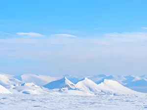Viewpoint Prints: View over Fridtjovbreen. Landscape in Van Mijenfjorden National Park