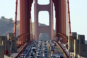 Images Dated 6th May 2007: View of the Golden Gate Bridge and the Marin Headlands from San Francisco