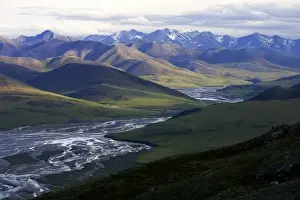 Kongakut River Prints: View of the Kongakut River Valley, looking south towards the Brooks Mountain Range
