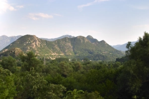 Hilltop Prints: View over Montenegrin hilltops. Montenegro, Balkan, Europe