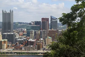 Images Dated 2017 August: View from Mount Washington, Pittsburgh, Pennsylvania, USA