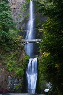A view of Multnomah Falls in the Columbia River Gorge Scinic Area