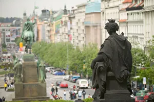 Images Dated 3rd May 2004: view from National Museum, Czech Republic, prague