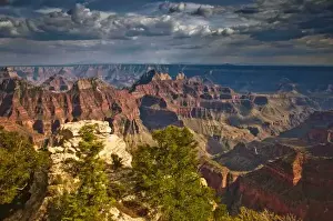 North Rim Prints: View from North Rim Visitor Center - Grand Canyon National Park, AZ