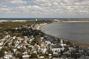 Provincetown Prints: View of Provincetown, Cape Cod, from Pilgrim Tower, Massachusetts