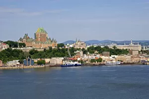 Images Dated 2nd August 2006: A view of Quebec City and the Chateau Frontenac across the St. Lawrence River, Canada