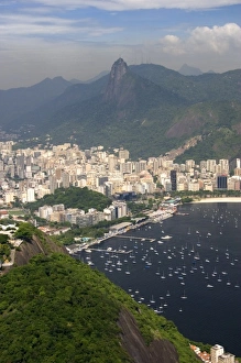 Images Dated 26th January 2007: View of Rio de Janeiro from a cable car on Sugarloaf Peak, Brazil
