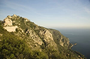 View from road to the village of Eze. Near Villefranche in the south of France