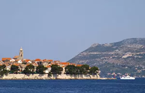 Images Dated 9th July 2006: View across the sea on the town of Korcula on the island of the same name where Marco