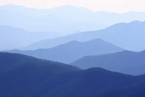 Smoky Prints: View of Smoky Mountain Range from Clingmans Dome