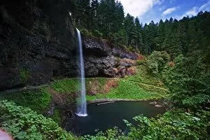 A view of South Falls in Silver Falls State Park in Oregon