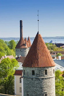 Estonia Collection: View of Tallinn from Toompea hill, Old Town of Tallinn, UNESCO World Heritage Site