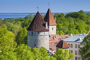 Estonia Collection: View of Tallinn from Toompea hill, Old Town of Tallinn, UNESCO World Heritage Site