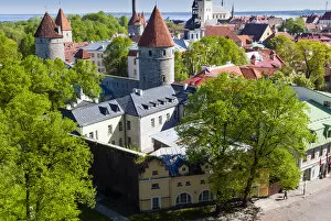 Estonia Collection: View of Tallinn from Toompea hill, Old Town of Tallinn, UNESCO World Heritage Site