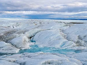 North Greenland Prints: View towards terminal moraine and foreland of the ice sheet