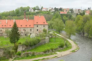 view of town, Czech Republic, Ceske Krumlov, World Heritage Site