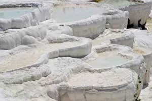 Images Dated 3rd June 2004: View of the travertine rocks, Pamukkale (ancient Hierapolis), Turkey