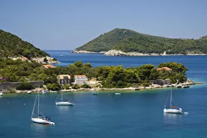 Images Dated 8th July 2007: Views around Kolocep Island, one of the Elaphite Islands from Dubrovnik, Southeastern