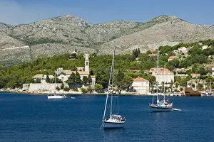 Dalmatia Coast Prints: Views around Otok Lopud Island, one of the Elaphite Islands from Dubrovnik, Southeastern