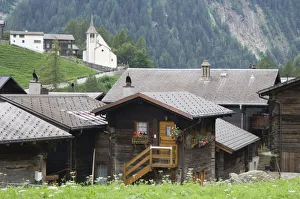 Images Dated 31st July 2006: Village of Binn, Binn, Wallis, Switzerland, August 2006