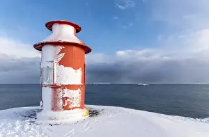 Images Dated 8th March 2015: Village Stykkisholmur on the Snaefellsnes peninsula during winter