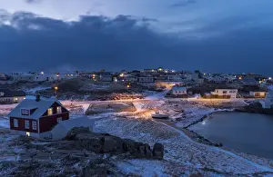 Village Stykkisholmur on the Snaefellsnes peninsula during winter. europe, northern europe
