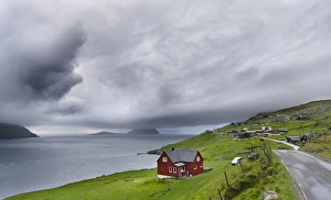Images Dated 21st June 2016: Village Velbastadur (Velbastathur). The island Streymoy, one of the two large islands